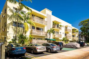 Apartment buildings South Beach Miami FL